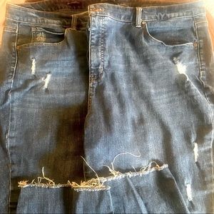 Talbots distressed 5 Pocket jeans